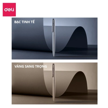 Bút ký cao cấp Deli gel mực đen ngòi 0.5mm - Viết êm, khô nhanh, giá chỉ 39.000₫