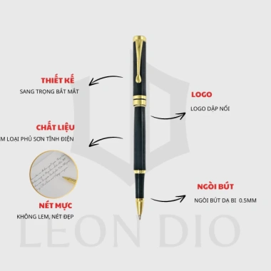Bút ký cao cấp Leon Dio Gentee ngòi 0.5mm, mực nước không lem, khắc tên - Giá 317.999đ 6