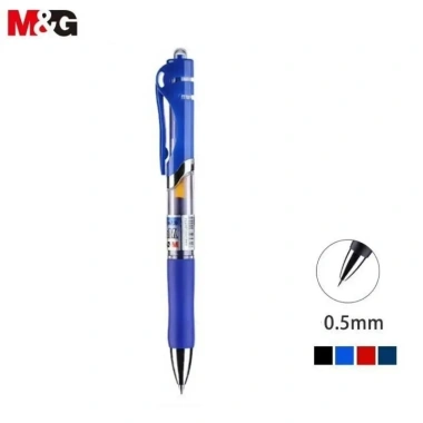Bút ký gel xoay 360° M&G K35 ngòi 0.5mm I Ruột G5 – Set 5, giá chỉ 35.000đ (gốc 43.400đ)