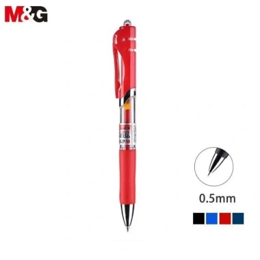 Bút ký gel xoay 360° M&G K35 ngòi 0.5mm I Ruột G5 – Set 5, giá chỉ 35.000đ (gốc 43.400đ)