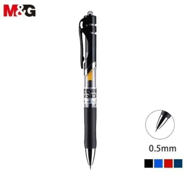 Bút ký gel xoay 360° M&G K35 ngòi 0.5mm I Ruột G5 – Set 5, giá chỉ 35.000đ (gốc 43.400đ)