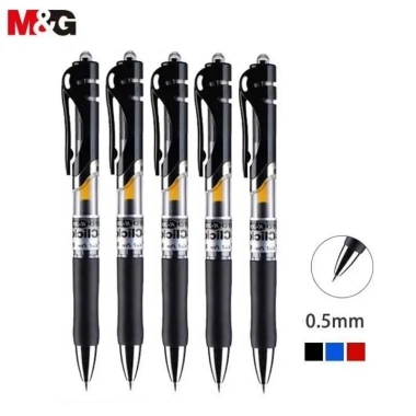 Bút ký gel xoay 360° M&G K35 ngòi 0.5mm I Ruột G5 – Set 5, giá chỉ 35.000đ (gốc 43.400đ) 9 Bút ký gel xoay 360° M&G K35 ngòi 0.5mm I Ruột G5 – Set 5, giá chỉ 35.000đ (gốc 43.400đ) 9