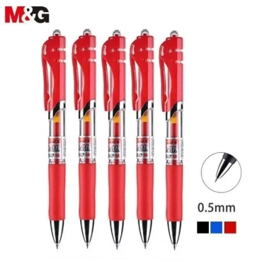 Bút ký gel xoay 360° M&G K35 ngòi 0.5mm I Ruột G5 – Set 5, giá chỉ 35.000đ (gốc 43.400đ) 10 Bút ký gel xoay 360° M&G K35 ngòi 0.5mm I Ruột G5 – Set 5, giá chỉ 35.000đ (gốc 43.400đ) 10