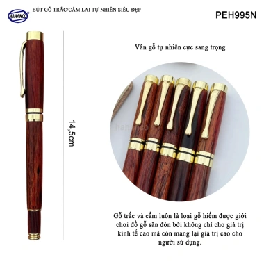 Bút Ký Gỗ Trắc HAHANCO Đủ Mẫu - May Mắn Tài Lộc, Giá chỉ 240.000₫ Giảm 20% 2