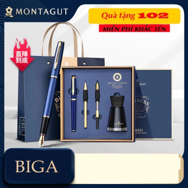 Bút ký Montagut cao cấp 2k0 - Khắc tên và logo miễn phí, full box, chỉ 1tr