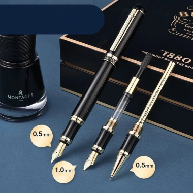 Bút ký Montagut cao cấp khắc tên miễn phí logo Full box quà tặng sang trọng 945k