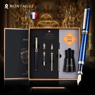 Bút ký Montagut cao cấp khắc tên miễn phí logo Full box quà tặng sang trọng 945k