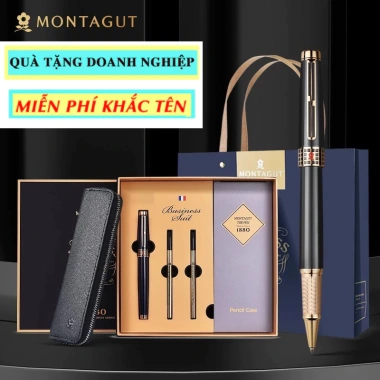 Bút ký Montagut M801 Đen - Khắc tên logo miễn phí, full box, giảm giá 1.2tr