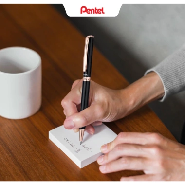 Bút ký Pentel B811 0.8mm nắp vặn mực xanh - Cao cấp, giá ưu đãi 418.750đ 5