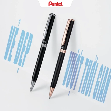 Bút ký Pentel B811 0.8mm nắp vặn mực xanh - Cao cấp, giá ưu đãi 418.750đ 6