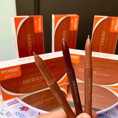 Bút Ký Vân Gỗ Biogel GP983 0,7mm Nét Trơn Viết Nhanh Khô 12c chỉ 89.000 VND