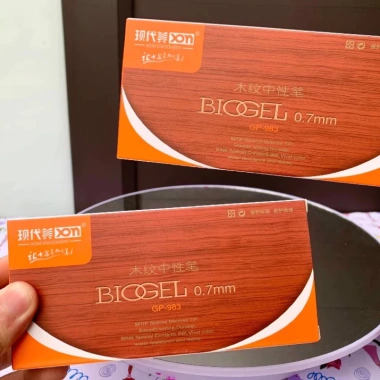 Bút Ký Vân Gỗ Biogel GP983 0,7mm Nét Trơn Viết Nhanh Khô 12c chỉ 89.000 VND