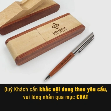 Bút ký vỏ gỗ tự nhiên & hợp kim VP02 - Sang trọng, quà tặng độc đáo, chỉ 98.000₫
