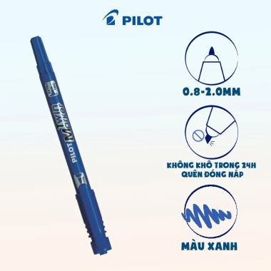 Bút lông dầu Pilot Twin Marker 2 đầu - Đánh dấu sắc nét, bền màu, giá chỉ 28.400₫ 3