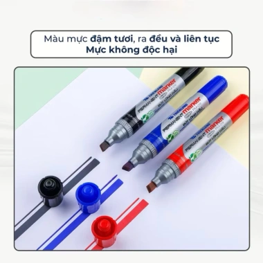 Bút lông dầu PM09 lớn, PM04 nhỏ - mực khô nhanh, bám mọi chất liệu, khó tẩy - 22.000đ 5