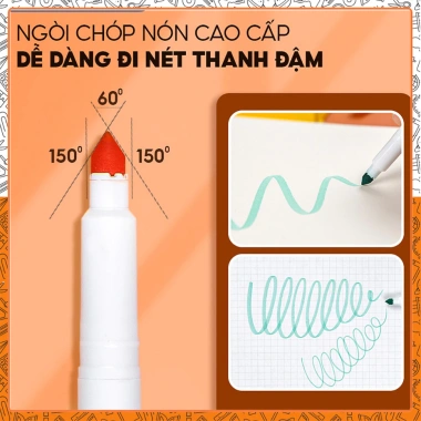 Bút lông Fiber SWM-C008 Pastel Colokit 20 - Thiên long, rửa được, viết bullet journal, giảm giá 74.800đ 7