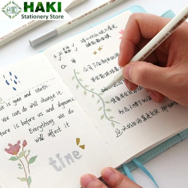 Bút lông nhũ Metallic HAKI B02 - Nhiều màu, viết calligraphy, trang trí bullet journal dễ thương, giá ưu đãi 7.883 VND 2