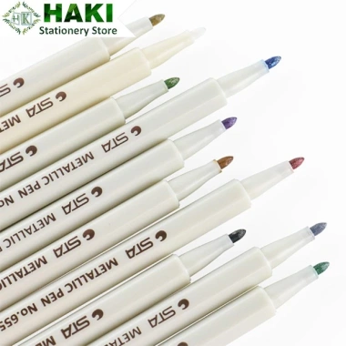 Bút lông nhũ Metallic HAKI B02 - Nhiều màu, viết calligraphy, trang trí bullet journal dễ thương, giá ưu đãi 7.883 VND 4
