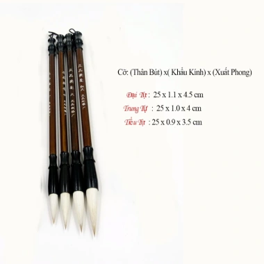 Bút lông thư pháp Chính Phẩm + Cọ thư pháp cho người mới học, giá 25.000 VNĐ 4
