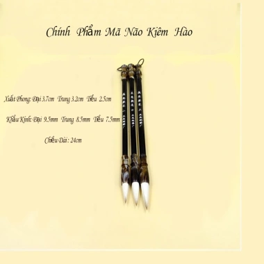 Bút lông thư pháp Chính Phẩm + Cọ thư pháp cho người mới học, giá 25.000 VNĐ 6