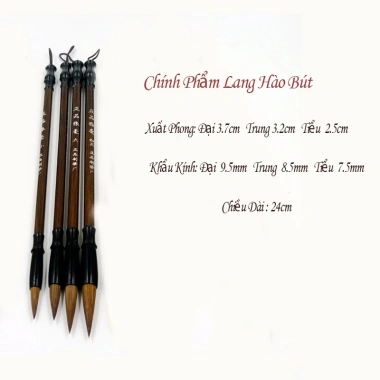 Bút lông thư pháp Chính Phẩm + Cọ thư pháp cho người mới học, giá 25.000 VNĐ 7