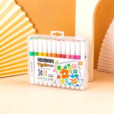 Bút Màu Acrylic Marker - Vẽ Chồng Màu, Màu Tươi Sáng, Trên Mọi Chất Liệu, 42.000₫
