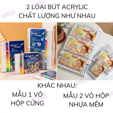 Bút Màu Acrylic Vẽ Đa Chất Liệu - Giá Ưu Đãi 39.000, Phù Hợp Đồ Chơi Mỹ Thuật 2