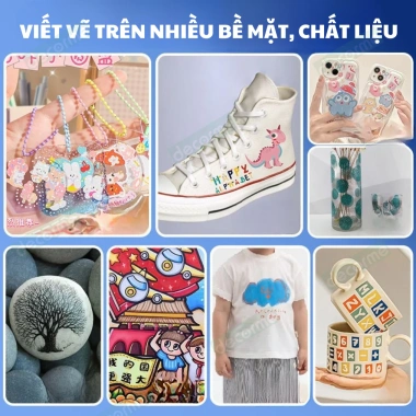 Bút Màu Acrylic Vẽ Đa Chất Liệu - Giá Ưu Đãi 39.000, Phù Hợp Đồ Chơi Mỹ Thuật 3