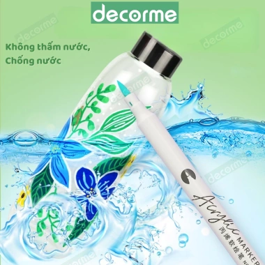 Bút Màu Acrylic Vẽ Đa Chất Liệu - Giá Ưu Đãi 39.000, Phù Hợp Đồ Chơi Mỹ Thuật 5