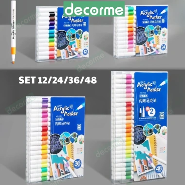Bút Màu Acrylic Vẽ Đa Chất Liệu - Giá Ưu Đãi 39.000, Phù Hợp Đồ Chơi Mỹ Thuật 10