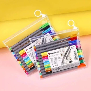 Bút Màu Fineliner 12 Cây 0.4mm - Vẽ, Bullet Journal, Manga, Ghi Chú, Doodle - Giá 34.000 VND 6 Bút Màu Fineliner 12 Cây 0.4mm - Vẽ, Bullet Journal, Manga, Ghi Chú, Doodle - Giá 34.000 VND 6