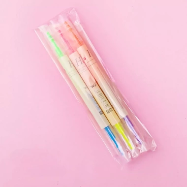 Bút màu Highlight Pastel 6/3 2 đầu đa màu SHIORI - Nhớ dòng, giá 31.000 VND 8