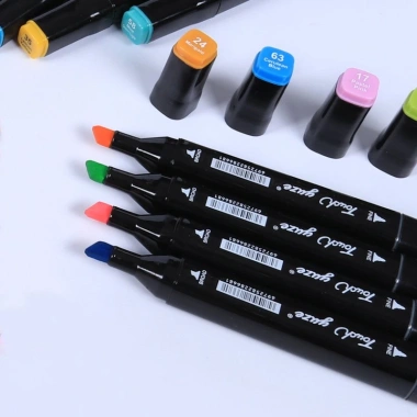 Bút màu Marker Touch 48 màu 2 đầu - An toàn cho bé, kèm túi vải, giảm giá 89.000đ 4