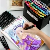 Bút màu Marker Touch 48 màu 2 đầu - An toàn cho bé, kèm túi vải, giảm giá 89.000đ 8