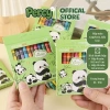 Bút màu sáp combo 5 hộp 8 màu CAPYBARA và PANDA - Quà cuối kỳ cho bé, 29.000 VND 2