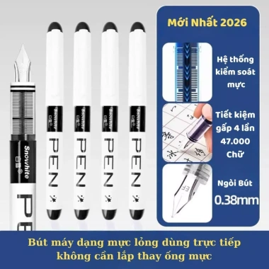 Bút Máy Gel FP34 0.38mm – Mực Nhanh Khô, Viết Êm Trơn, Chuẩn Nét Chữ cho Học Sinh Tiểu Học 5
