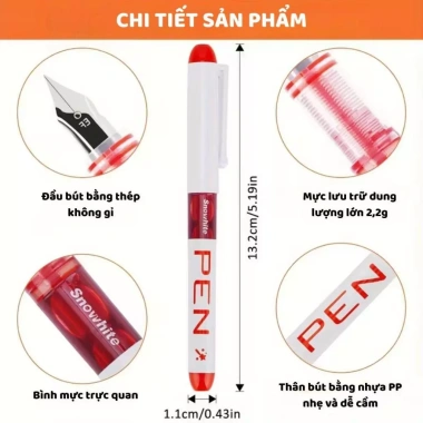 Bút Máy Gel FP34 0.38mm – Mực Nhanh Khô, Viết Êm Trơn, Chuẩn Nét Chữ cho Học Sinh Tiểu Học 7