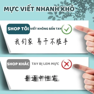 Bút Mực Gel 0.5mm Nhanh Khô Nhiều Màu Viết Mịn Không Lem Giá Ưu Đãi 21.460đ