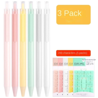 Bút Mực Gel Dạng Nhấn In Chữ Vui Nhộn cho Học Sinh Cặp Đôi - Giá chỉ 62.261 VND, giảm tới 20% 6