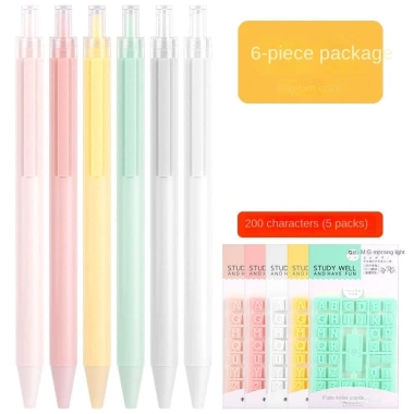 Bút Mực Gel Dạng Nhấn In Chữ Vui Nhộn cho Học Sinh Cặp Đôi - Giá chỉ 62.261 VND, giảm tới 20% 7
