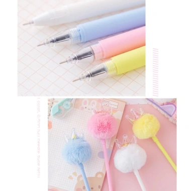 Bút Mực Gel Hình Vương Miện Sáng Tạo 1 chiếc - Đầu mực mịn, màu sắc rực rỡ, giá ưu đãi 40.709đ