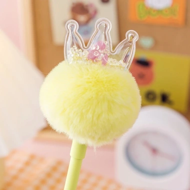 Bút Mực Gel Hình Vương Miện Sáng Tạo 1 chiếc - Đầu mực mịn, màu sắc rực rỡ, giá ưu đãi 40.709đ