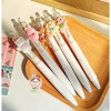 Bút Mực Gel Vỏ Trắng Cute, Mực Đen, Ngòi 0.5mm, Nhanh Khô - Giá 14.500