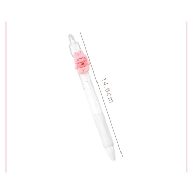 Bút Mực Gel Vỏ Trắng Cute, Mực Đen, Ngòi 0.5mm, Nhanh Khô - Giá 14.500