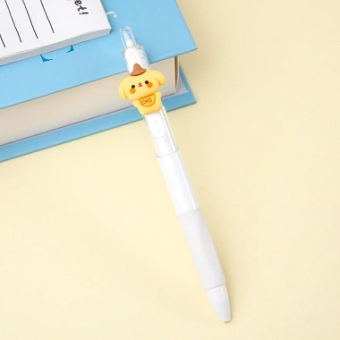 Bút Mực Gel Vỏ Trắng Cute, Mực Đen, Ngòi 0.5mm, Nhanh Khô - Giá 14.500