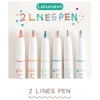 Bút mực hai ngòi double line 0.5mm Lalunavn A31 - Đa màu, thích hợp bullet journal, giảm còn 13.990₫