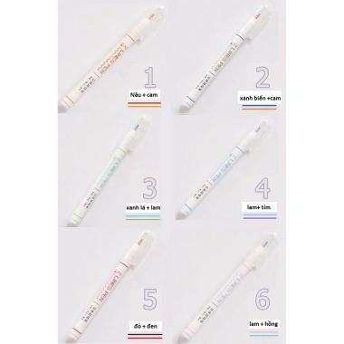 Bút mực hai ngòi double line 0.5mm Lalunavn A31 - Đa màu, thích hợp bullet journal, giảm còn 13.990₫ 2