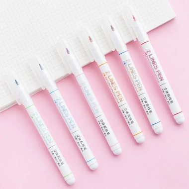 Bút mực hai ngòi double line 0.5mm Lalunavn A31 - Đa màu, thích hợp bullet journal, giảm còn 13.990₫ 6