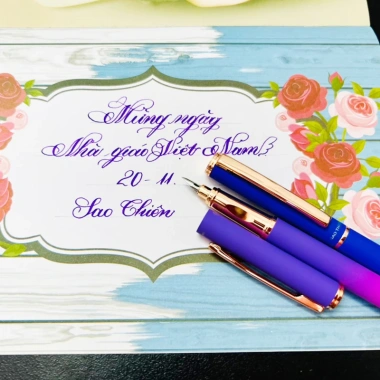 Bút Mực Sao Thiên S022 kim tinh lá tre luyện chữ thanh đậm calligraphy Giá ưu đãi 131.600₫ 7