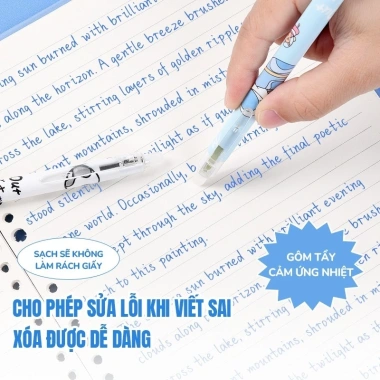 Bút mực xoá - Hộp 20 bút bi gel ngòi 0.5mm mực nước xanh đen, học sinh 92.000₫ 6 Bút mực xoá - Hộp 20 bút bi gel ngòi 0.5mm mực nước xanh đen, học sinh 92.000₫ 6